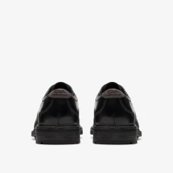 Clarks Un Shire Low Black Leather Fashion