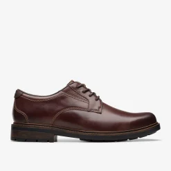 Clarks Un Shire Low Brown Leather Clearance