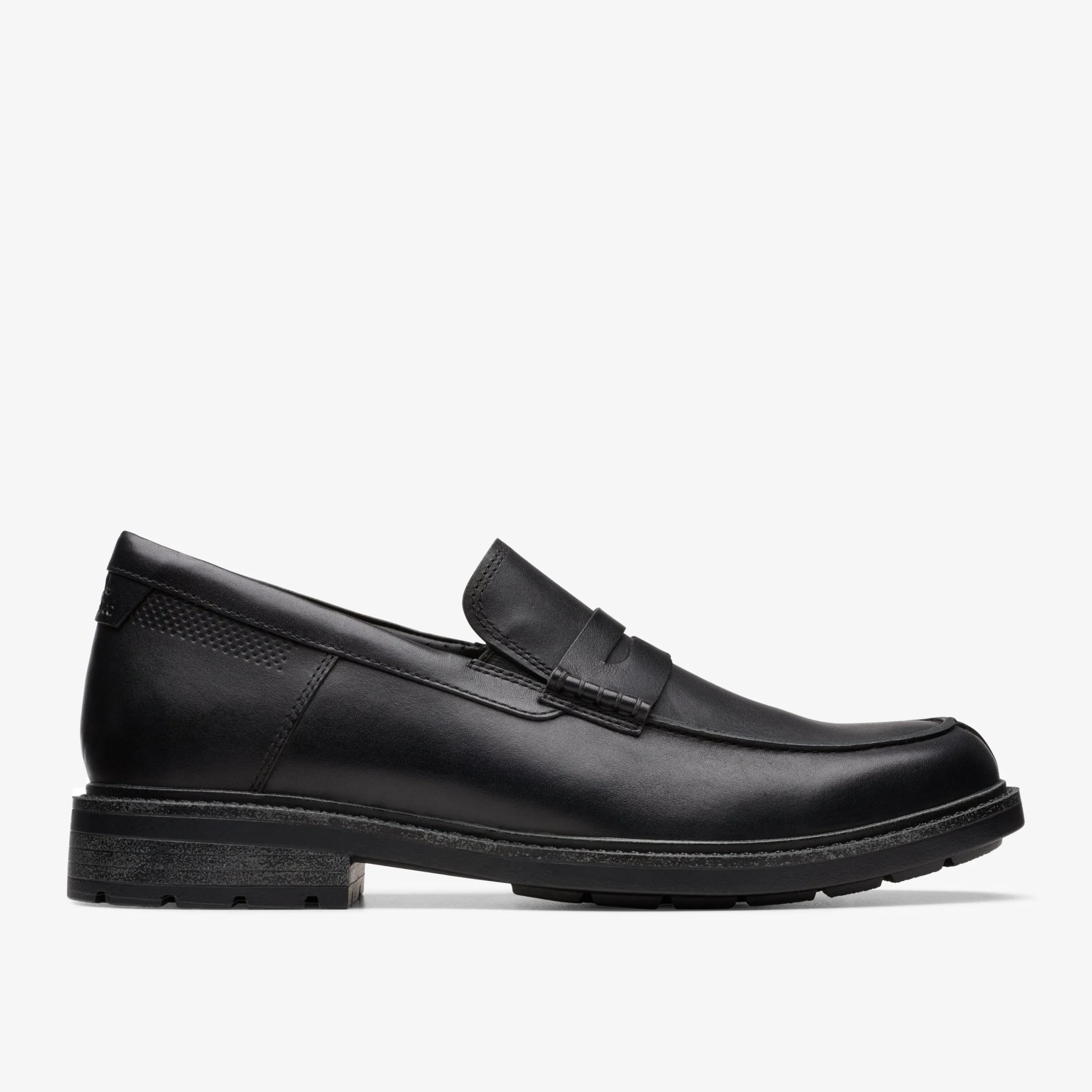 Clarks Un Shire Step Black Leather Outlet
