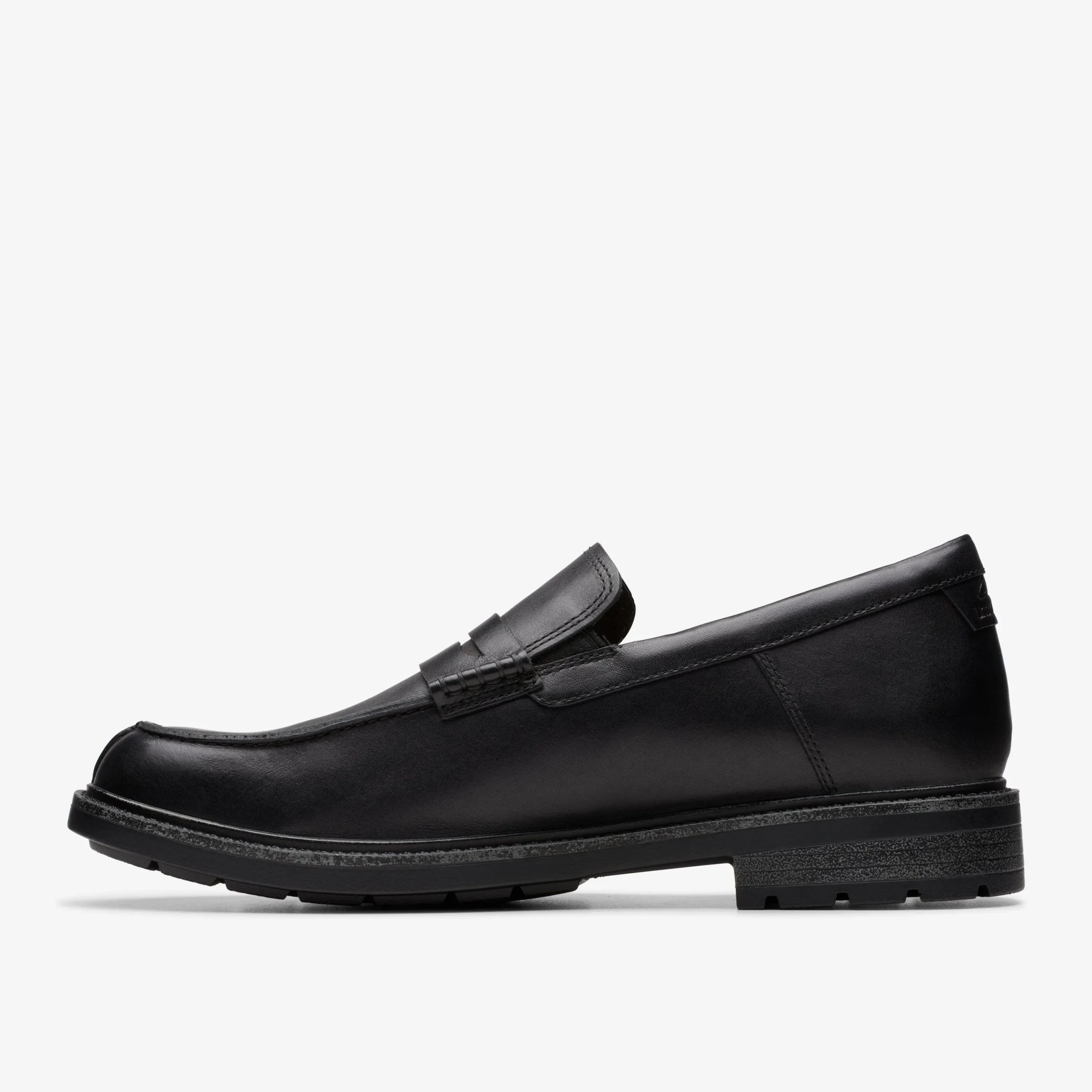 Clarks Un Shire Step Black Leather Outlet