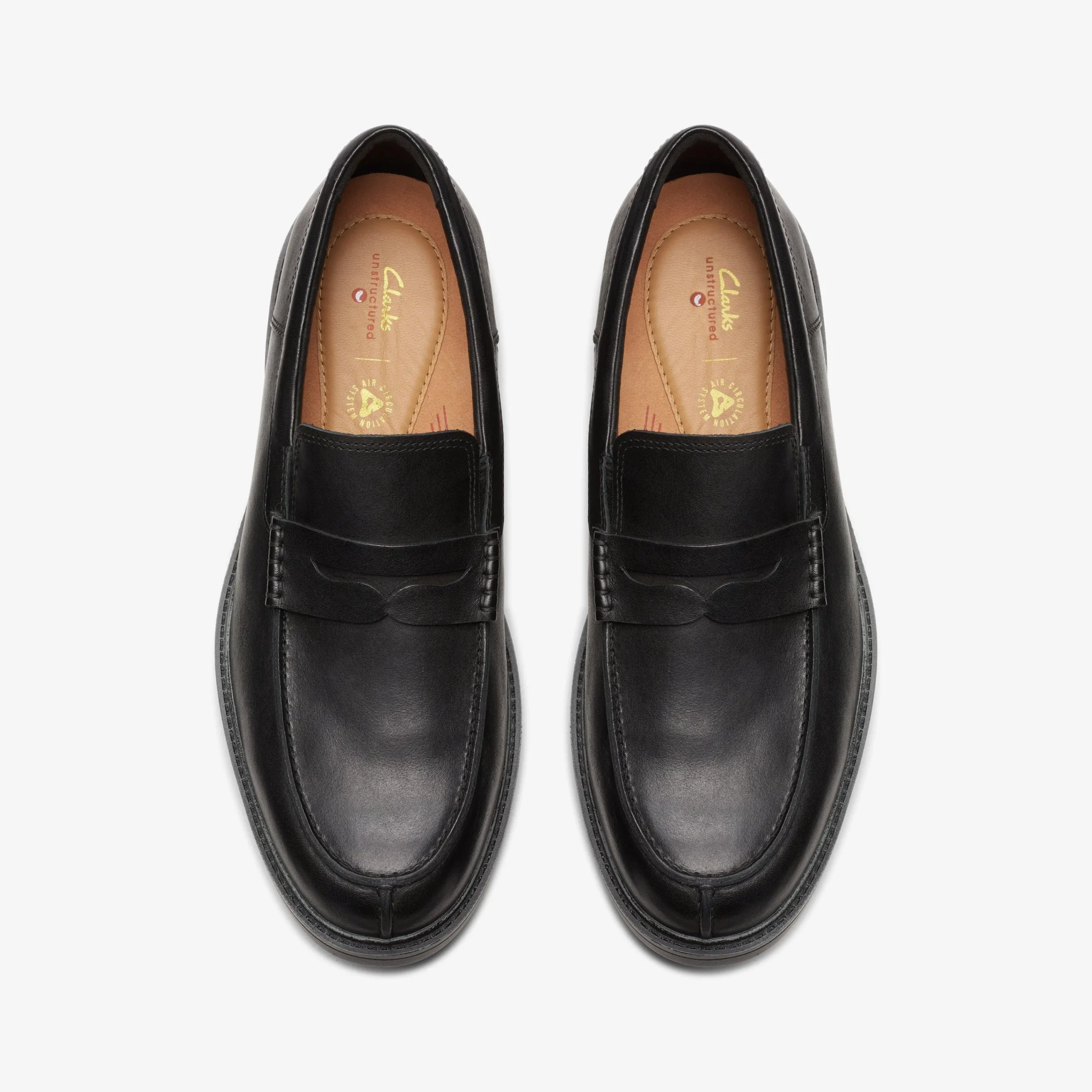 Clarks Un Shire Step Black Leather Outlet