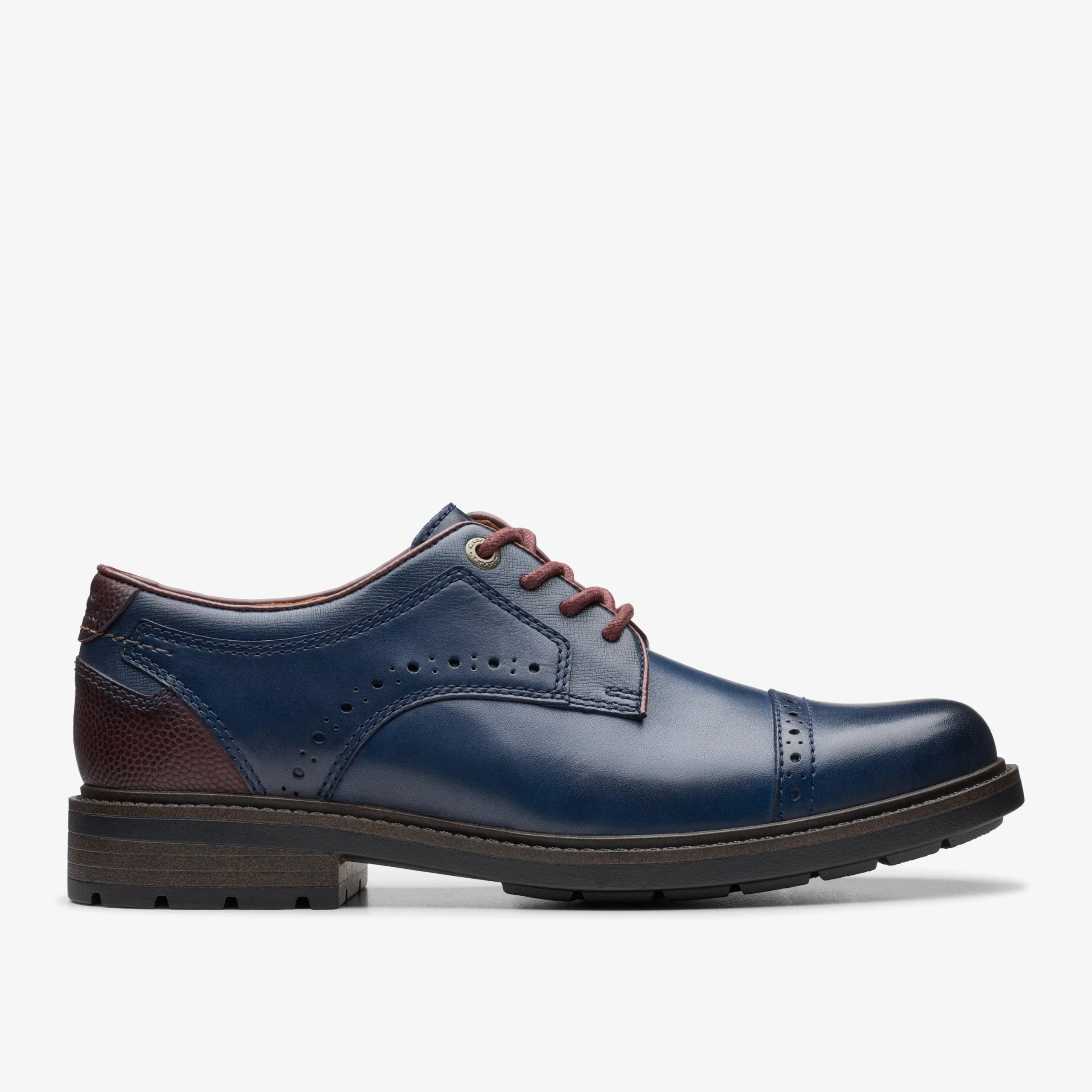 Clarks Un Shire Vibe Navy Combination Hot