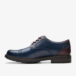 Clarks Un Shire Vibe Navy Combination Hot