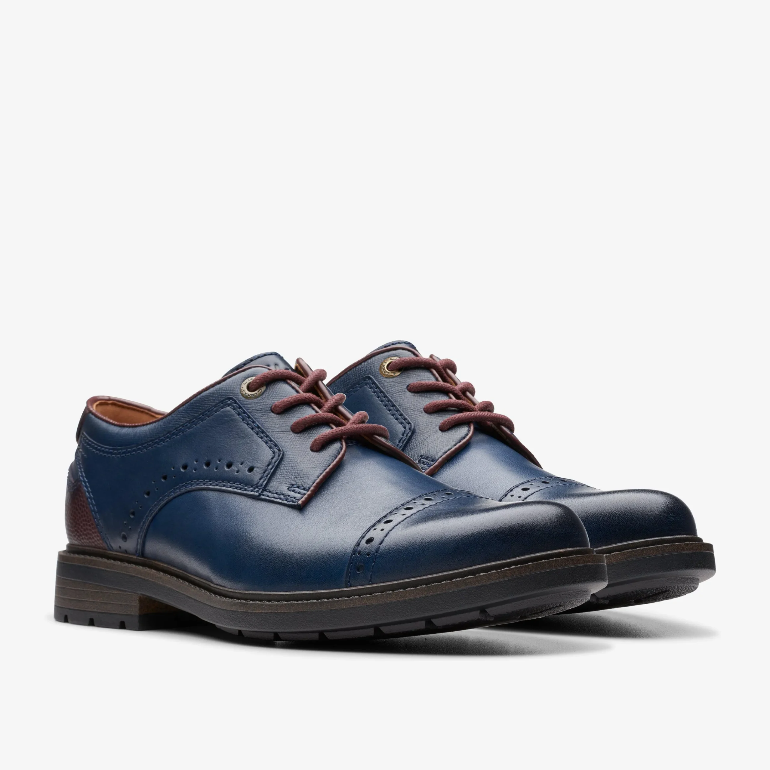 Clarks Un Shire Vibe Navy Combination Hot