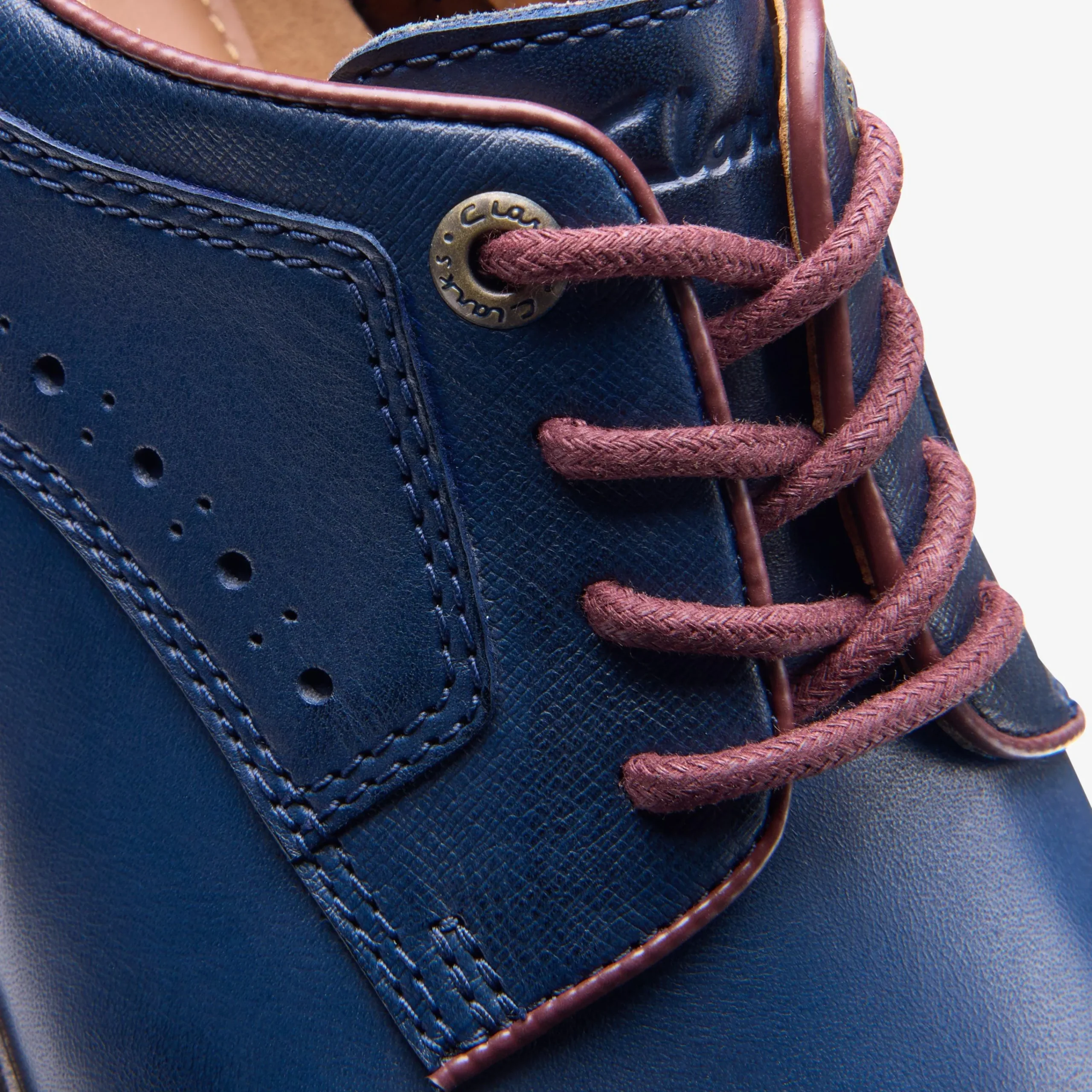 Clarks Un Shire Vibe Navy Combination Hot