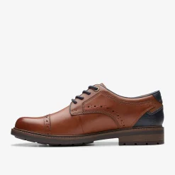 Clarks Un Shire Vibe Tan Combination Outlet