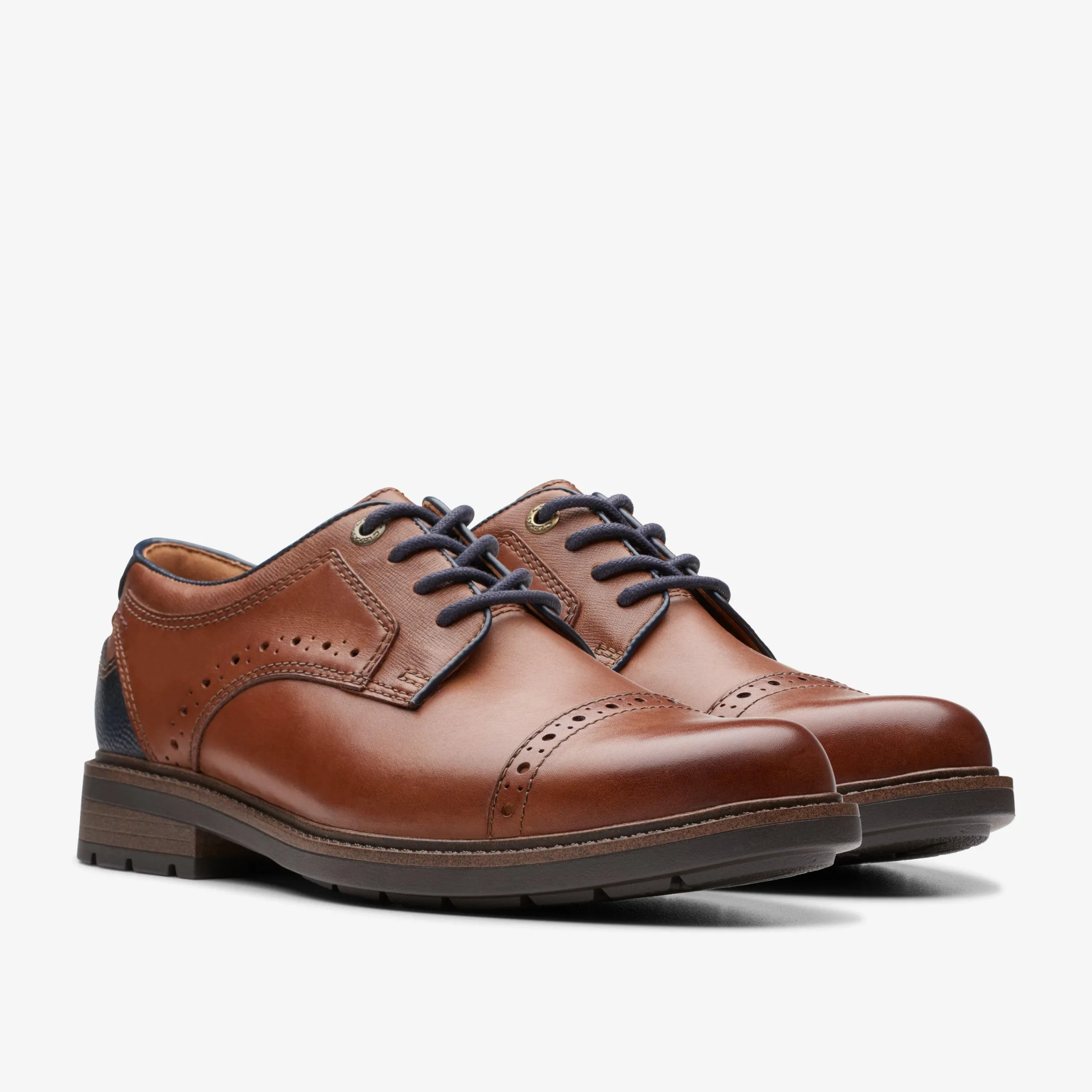 Clarks Un Shire Vibe Tan Combination Outlet