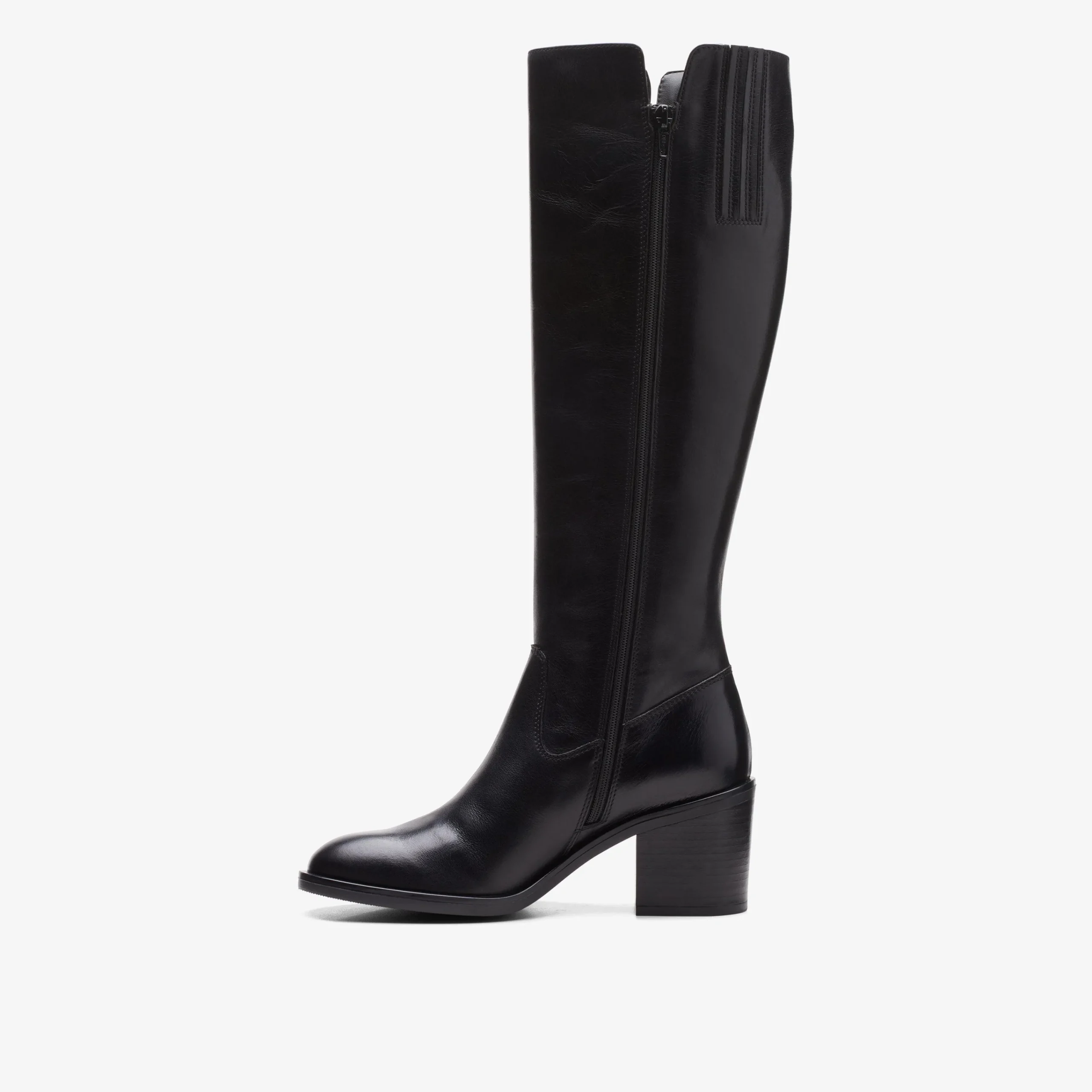 Clarks Valvestino Hi Black Leather Outlet
