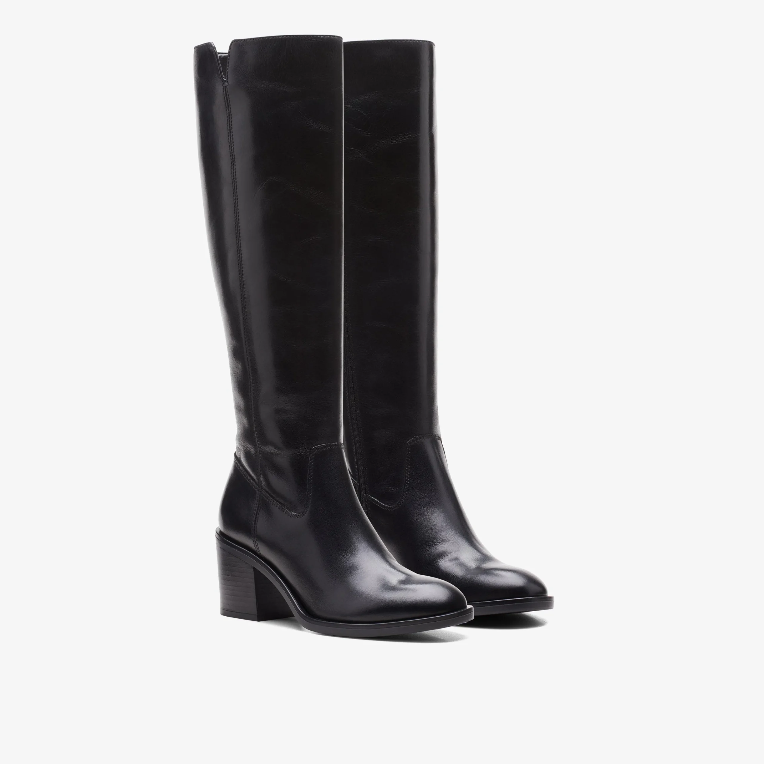 Clarks Valvestino Hi Black Leather Outlet