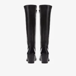 Clarks Valvestino Hi Black Leather Outlet