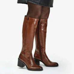 Clarks Valvestino Hi Dark Tan Leather Fashion