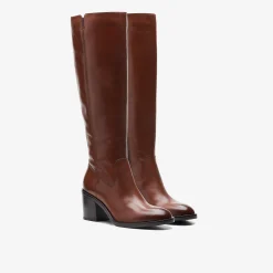 Clarks Valvestino Hi Dark Tan Leather Fashion