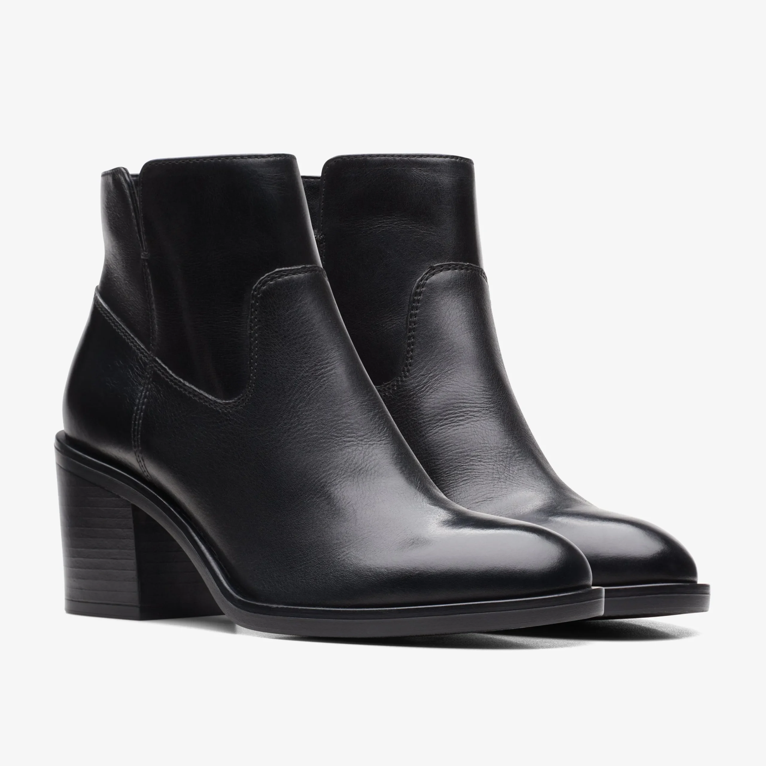 Clarks Valvestino Lo Black Leather Flash Sale