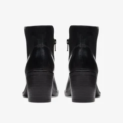 Clarks Valvestino Lo Black Leather Flash Sale