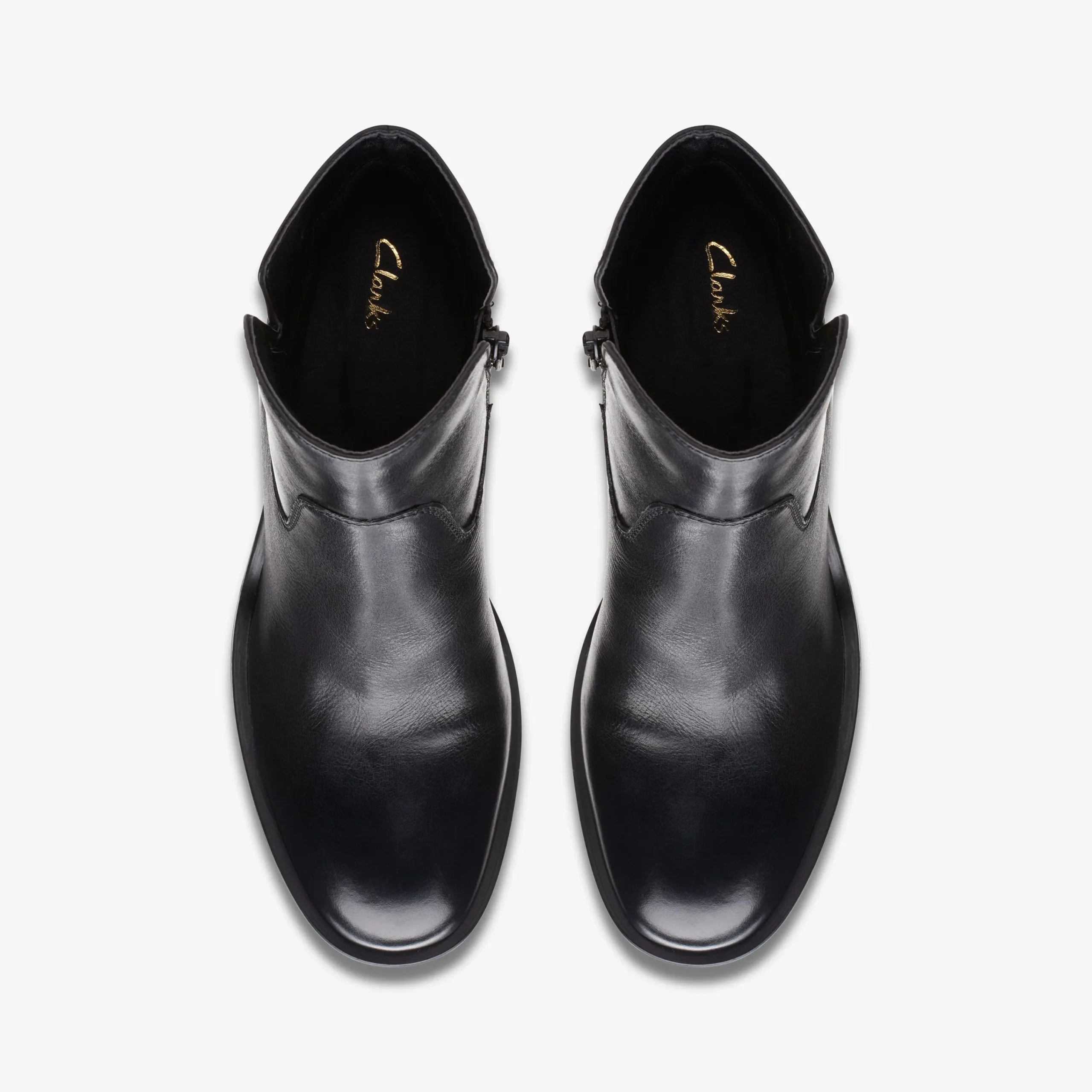 Clarks Valvestino Lo Black Leather Flash Sale