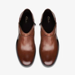 Clarks Valvestino Lo Dark Tan Leather Hot
