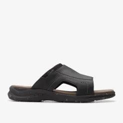 Clarks Walkford Band Black Leather Fashion