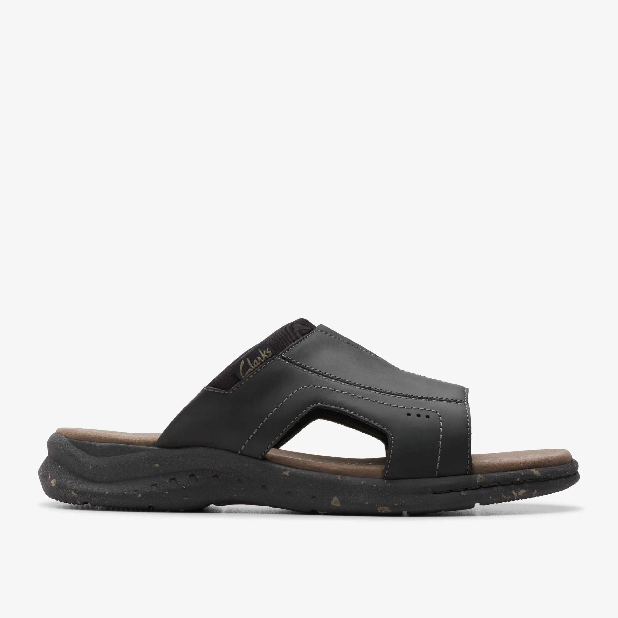 Clarks Walkford Band Black Leather Fashion