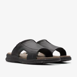 Clarks Walkford Band Black Leather Fashion