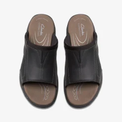 Clarks Walkford Band Black Leather Fashion