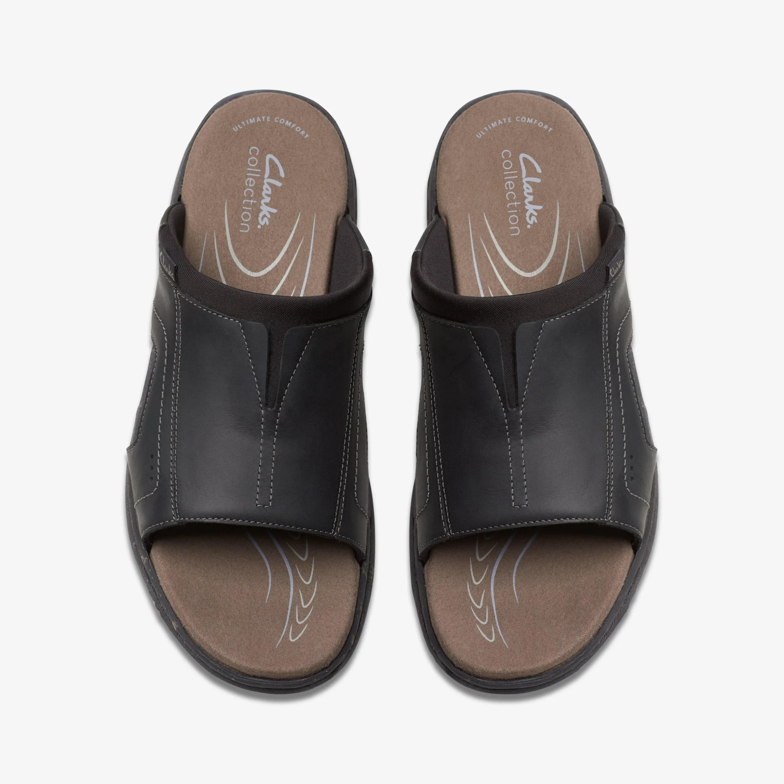 Clarks Walkford Band Black Leather Fashion