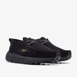Clarks Walla Eden Lo Black Suede Fashion