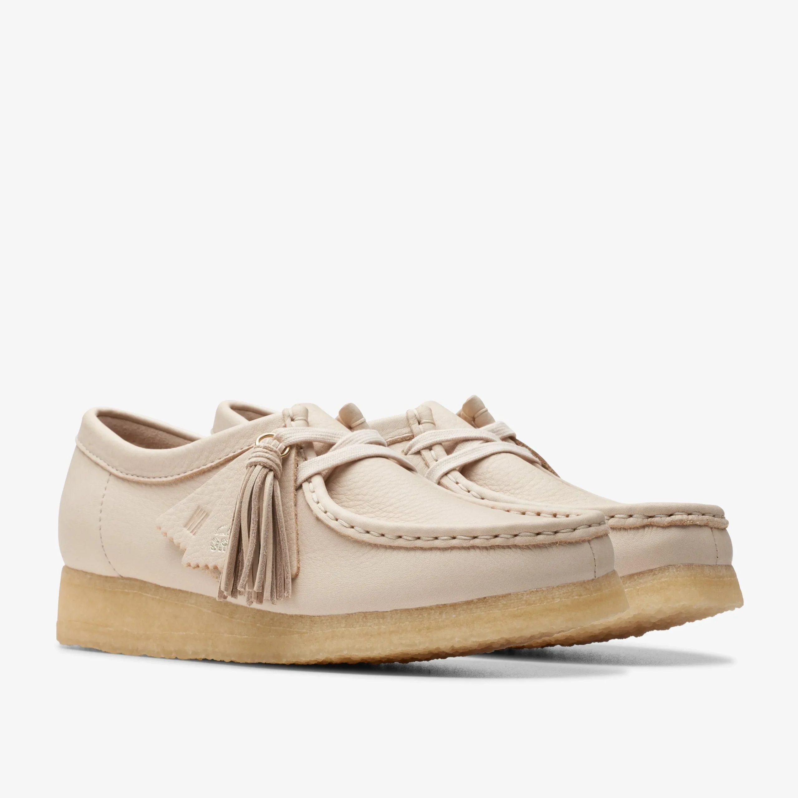 Clarks Wallabee Beige Leather Best