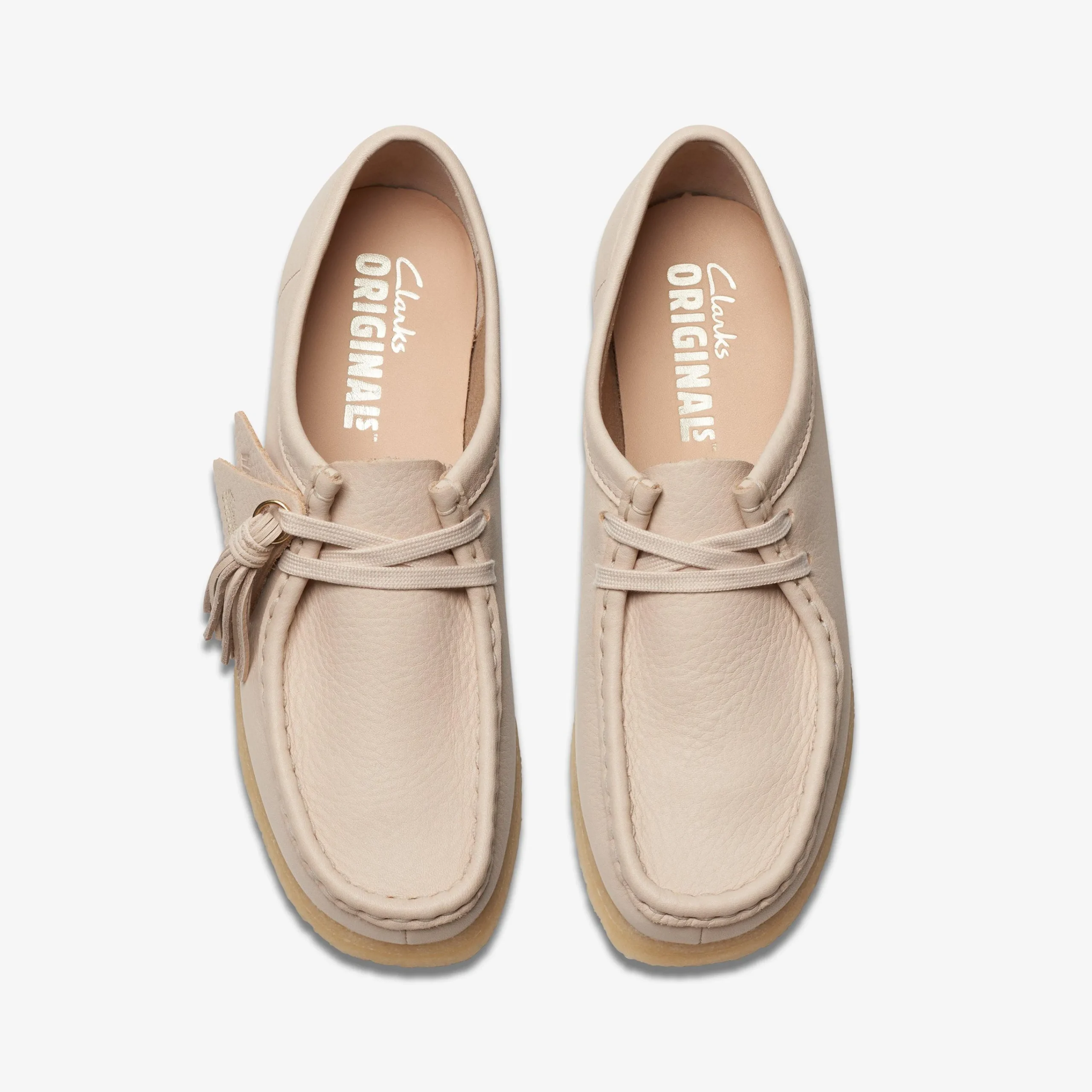 Clarks Wallabee Beige Leather Best