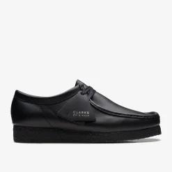 Clarks Wallabee Black Leather undefined Discount