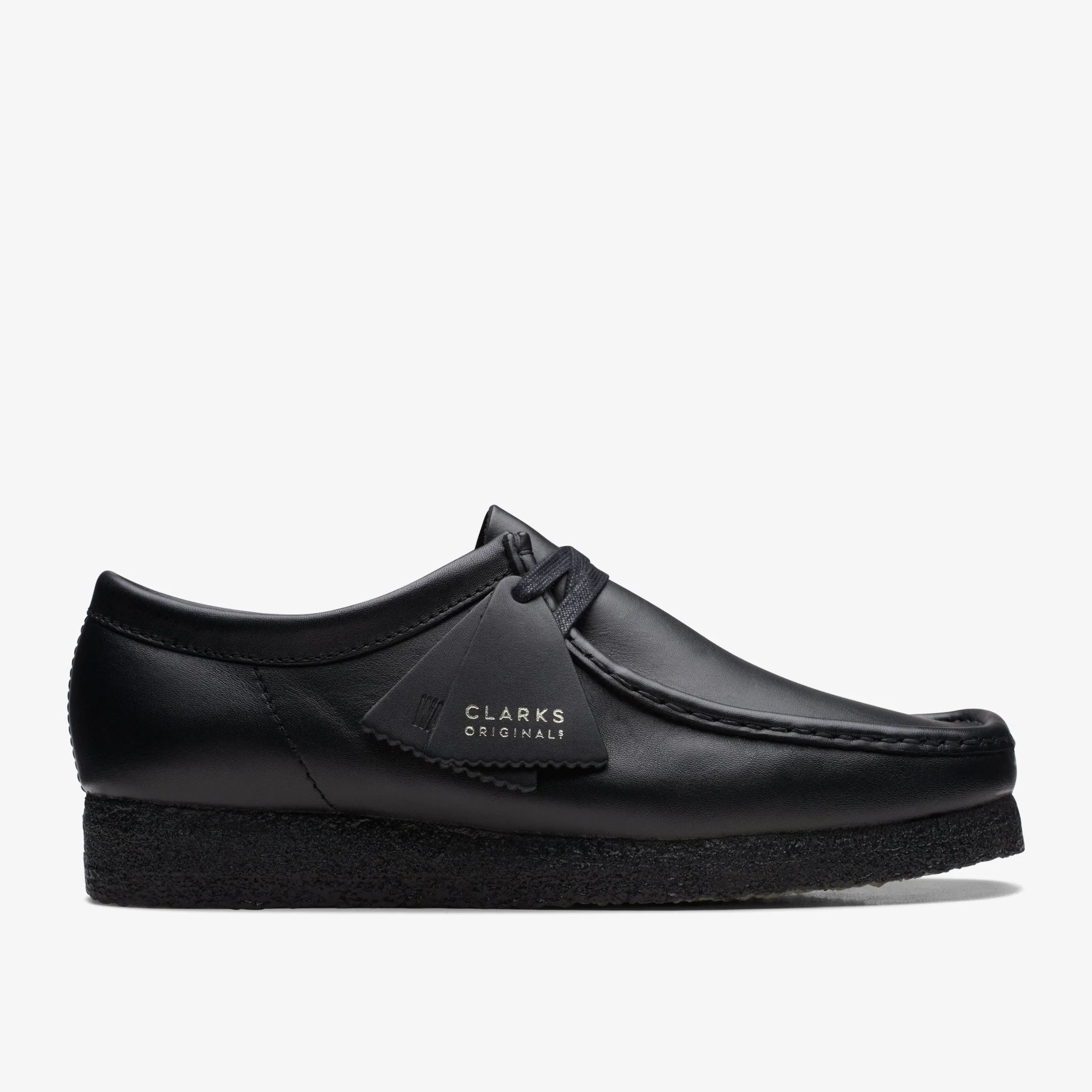 Clarks Wallabee Black Leather undefined Discount