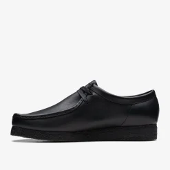 Clarks Wallabee Black Leather undefined Discount