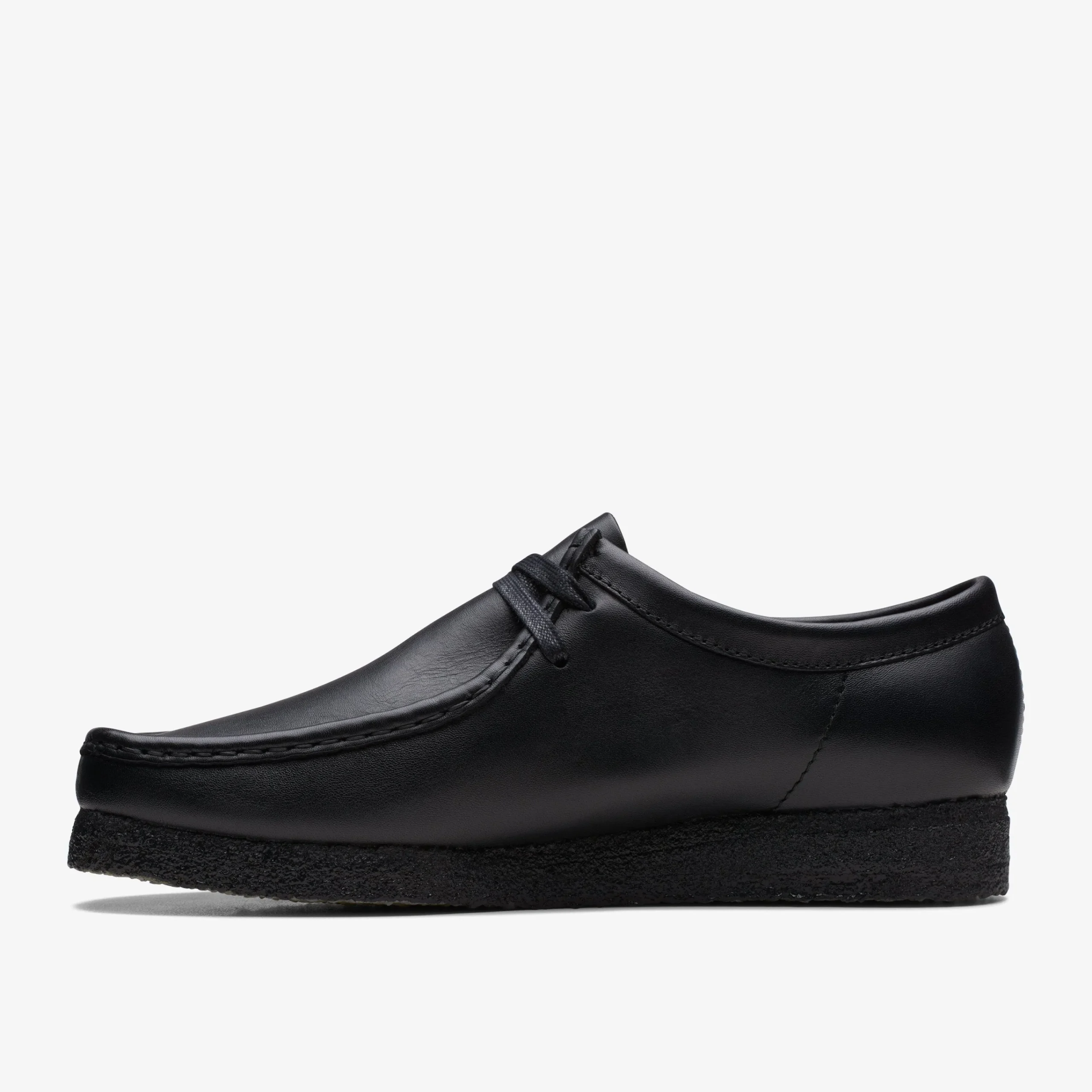 Clarks Wallabee Black Leather undefined Discount