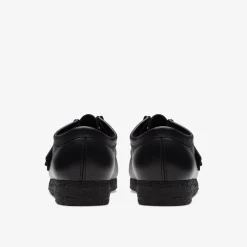 Clarks Wallabee Black Leather undefined Discount