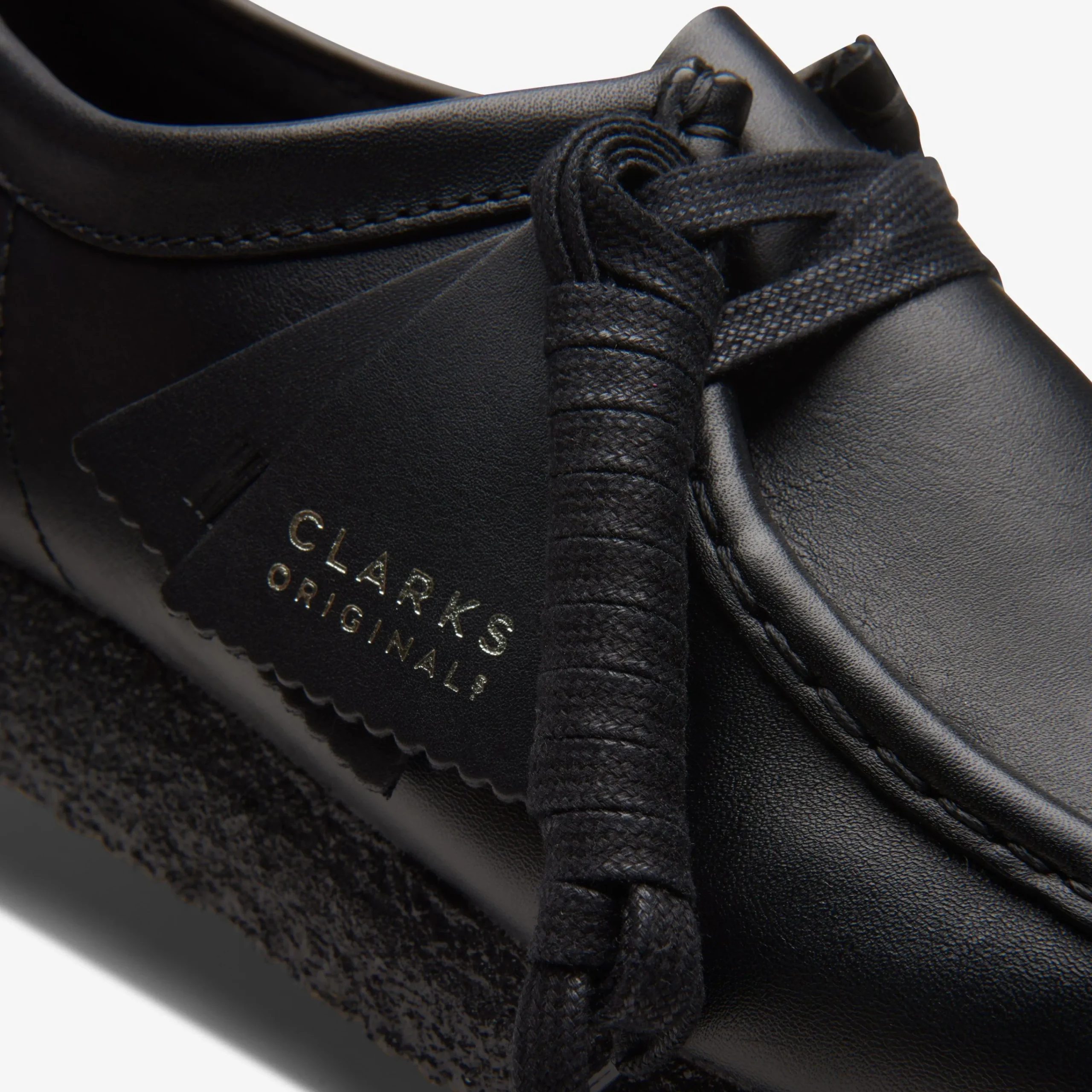 Clarks Wallabee Black Leather undefined Discount