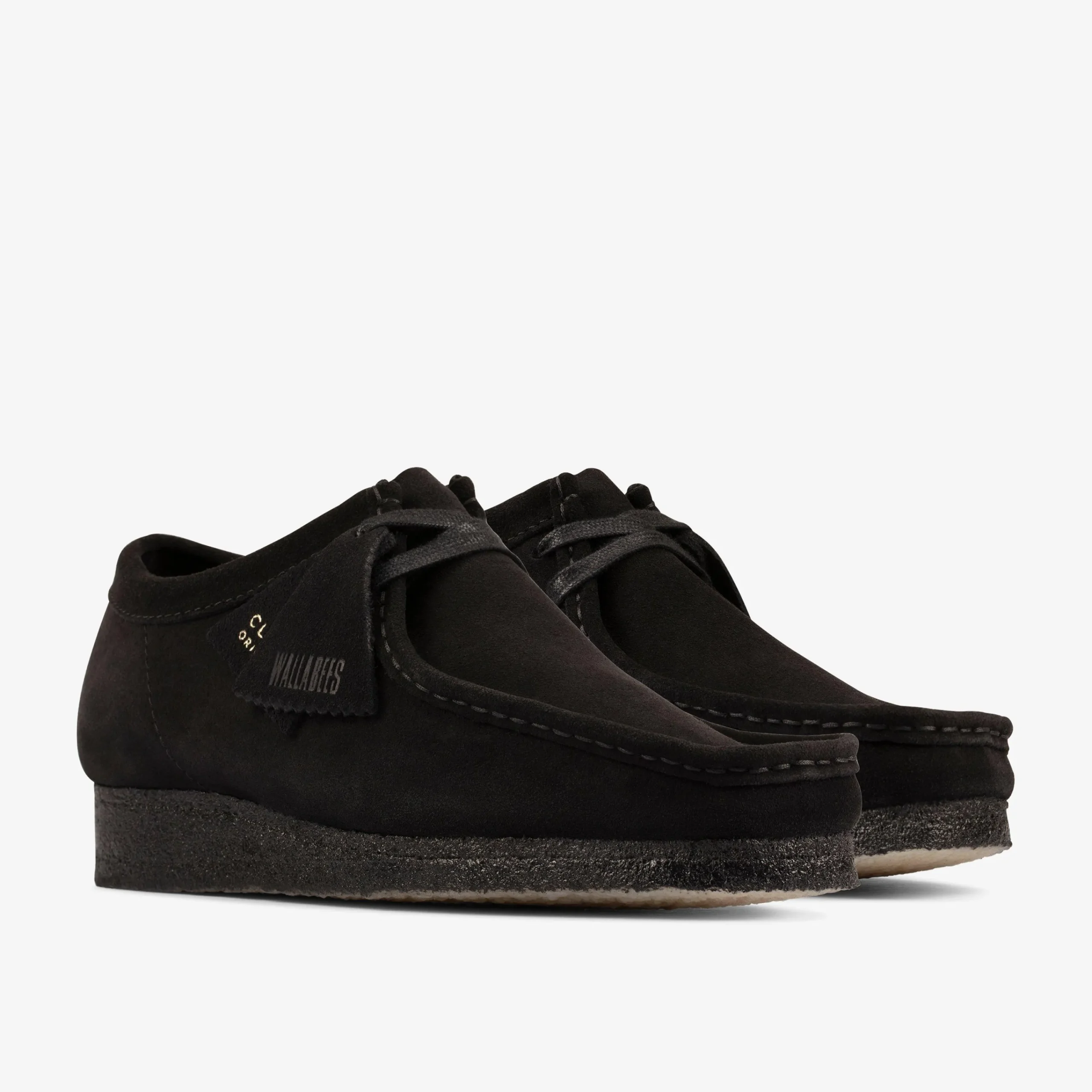 Clarks Wallabee Black Suede Discount