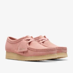 Clarks Wallabee Blush Pink Suede New