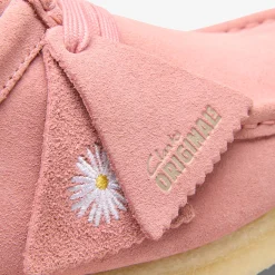 Clarks Wallabee Blush Pink Suede New