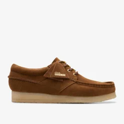 Clarks Wallabee Boat Cola Suede Sale