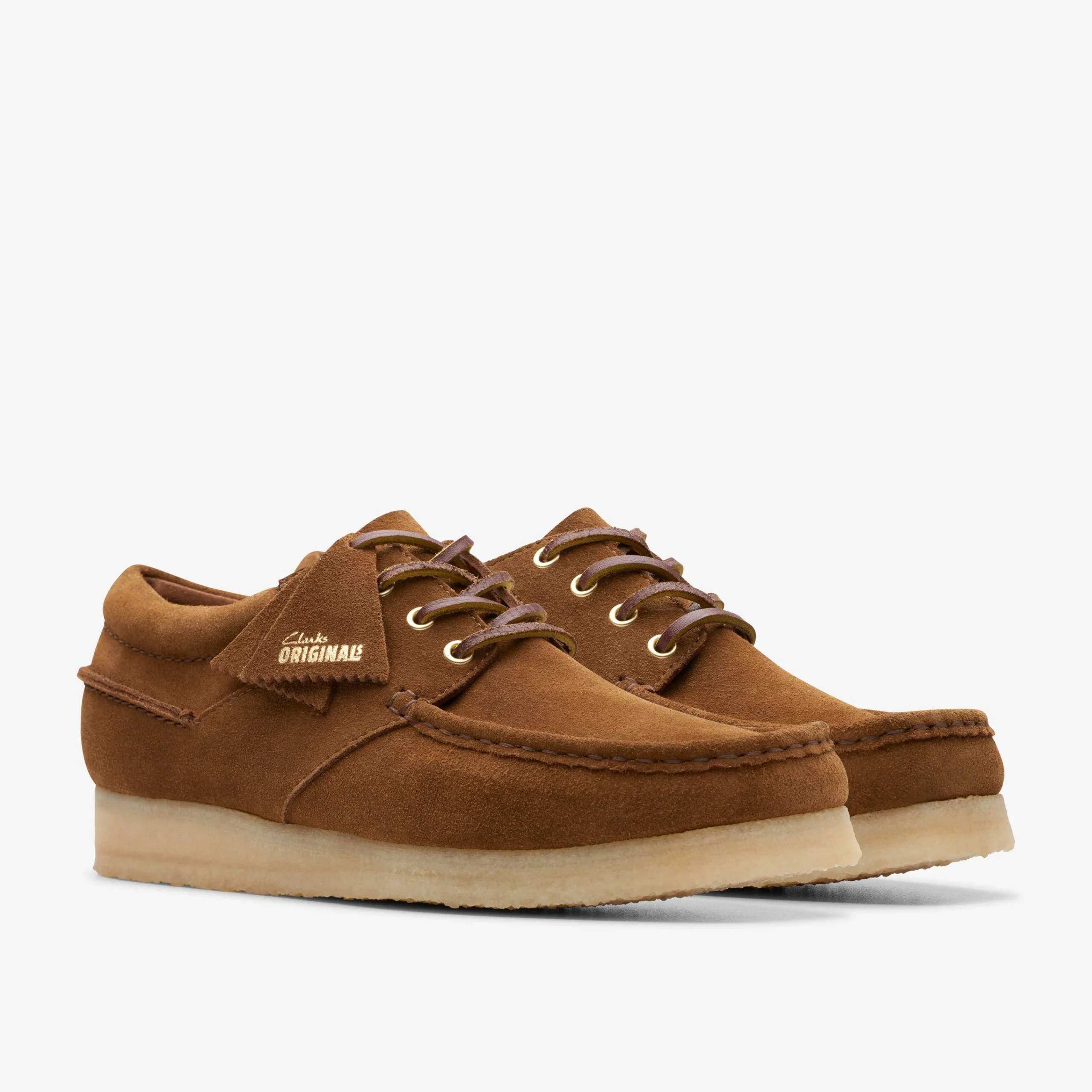 Clarks Wallabee Boat Cola Suede Sale