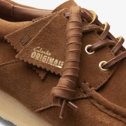 Clarks Wallabee Boat Cola Suede Sale