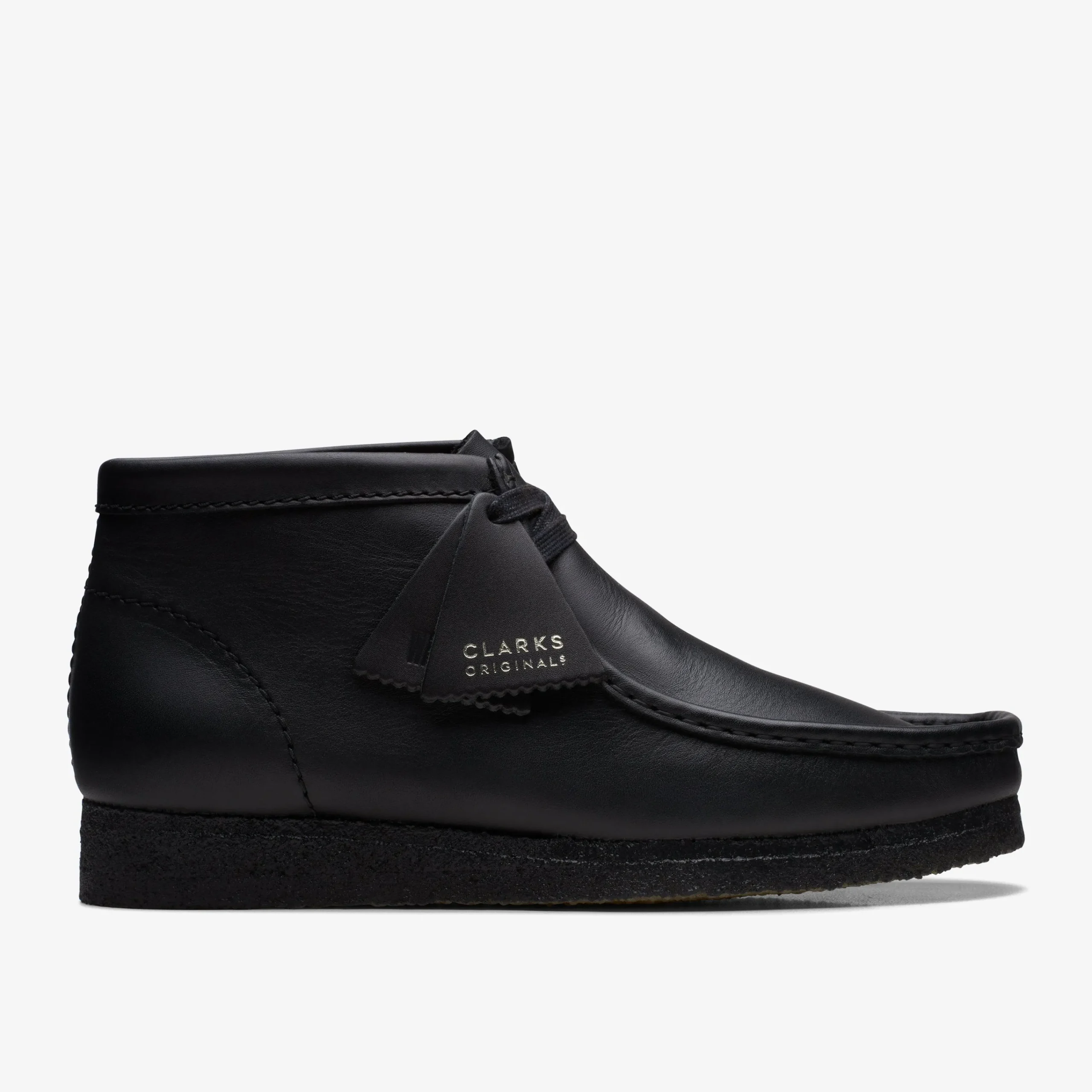Clarks Wallabee Boot Black Leather Cheap