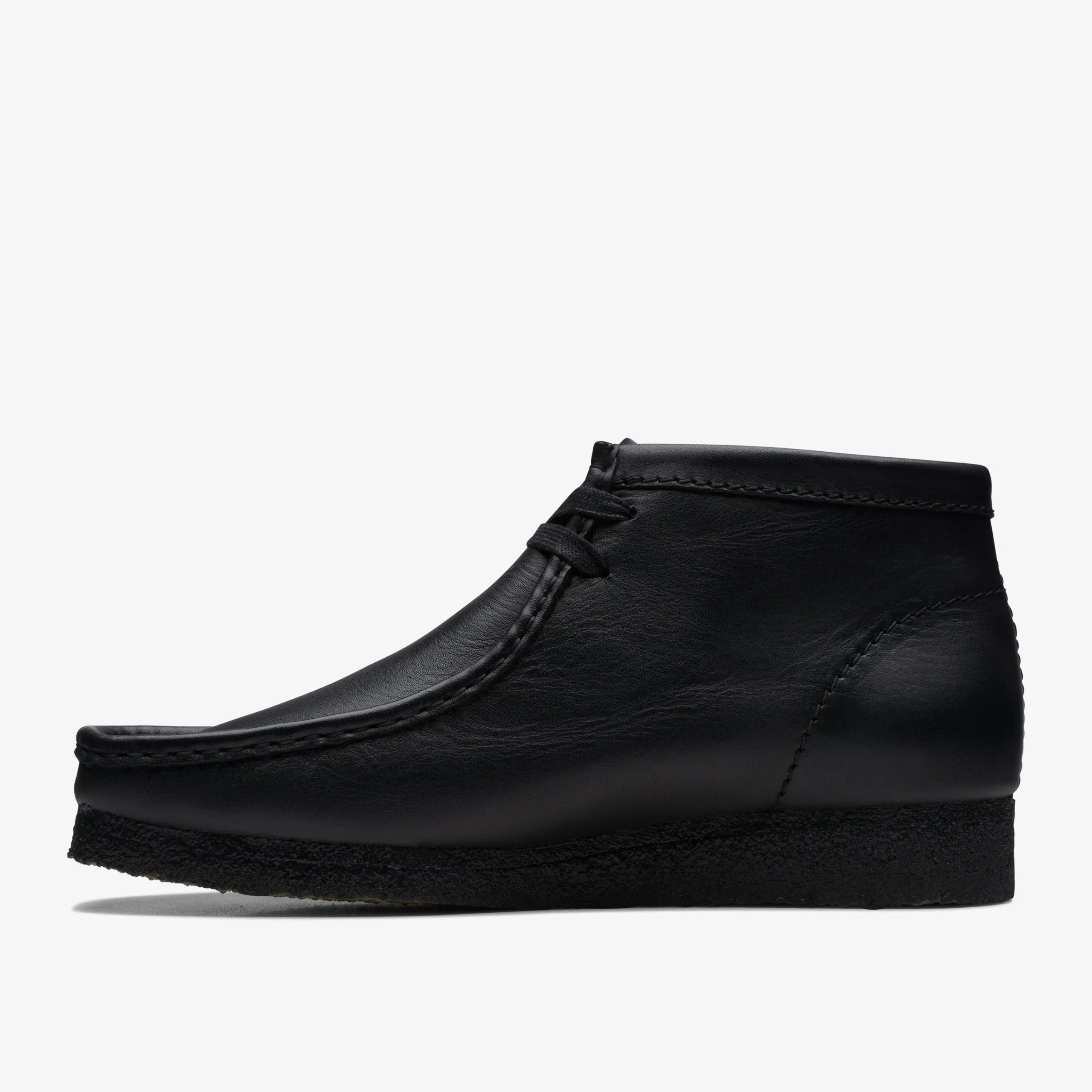 Clarks Wallabee Boot Black Leather Cheap