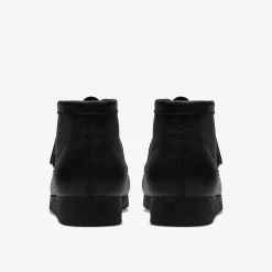 Clarks Wallabee Boot Black Leather Cheap