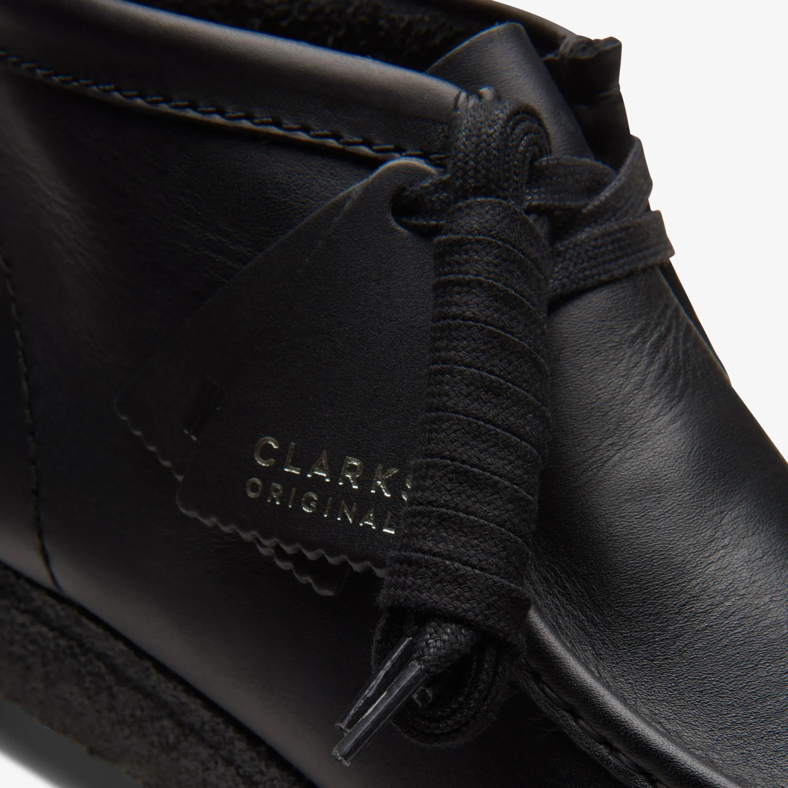 Clarks Wallabee Boot Black Leather Cheap