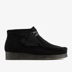 Clarks Wallabee Boot Black Suede Best