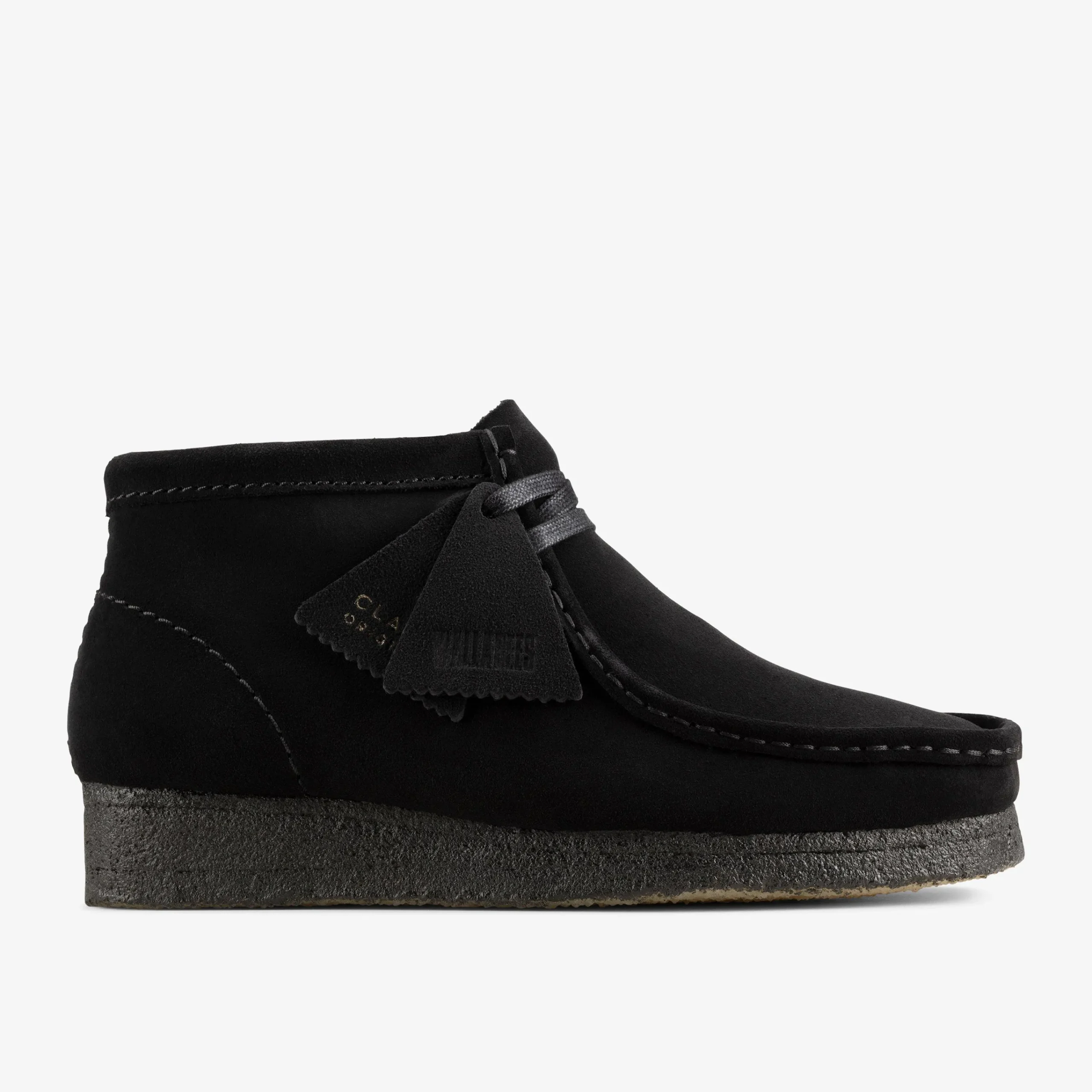 Clarks Wallabee Boot Black Suede Best