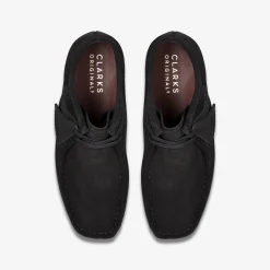 Clarks Wallabee Boot Black Suede Best