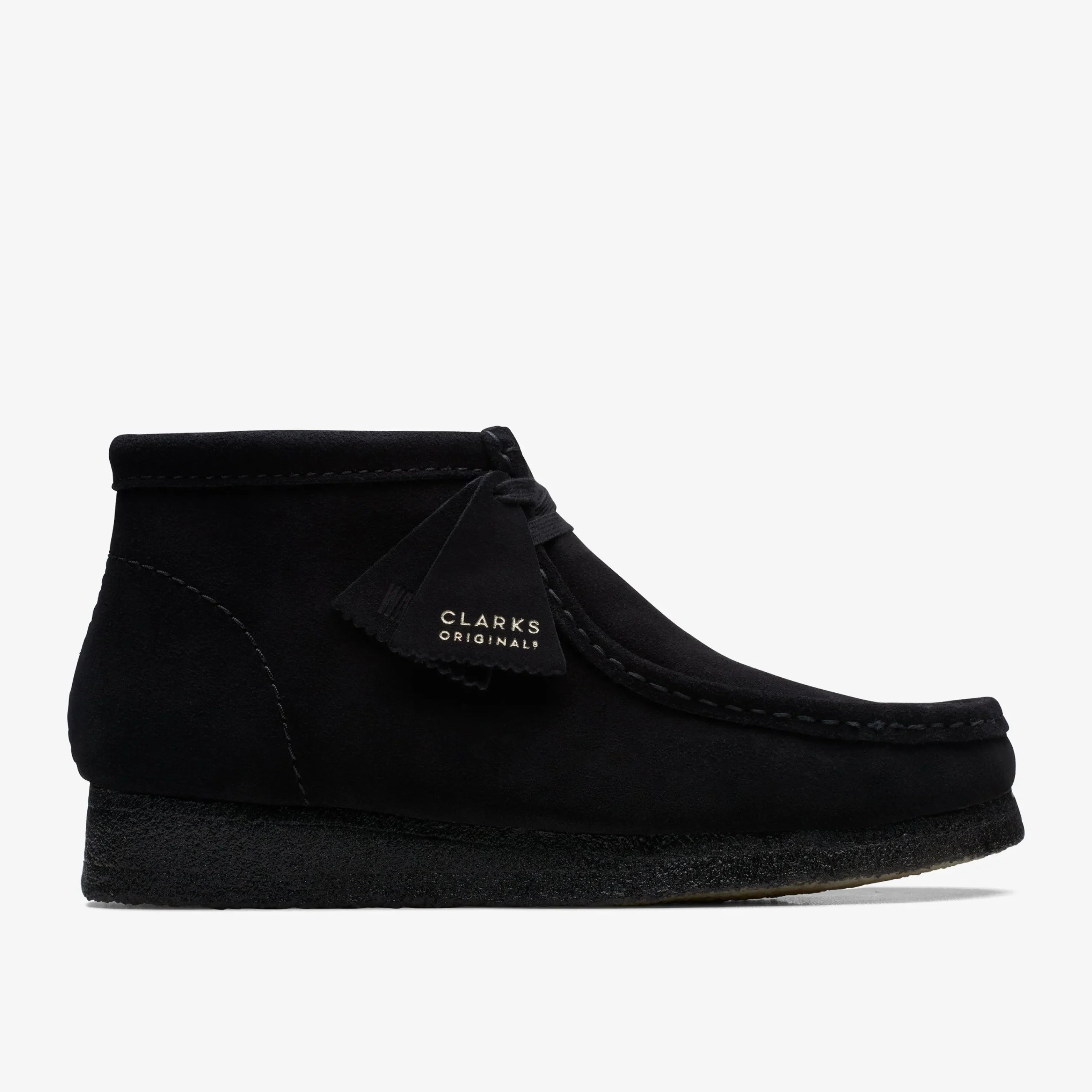 Clarks Wallabee Boot Black Suede Store