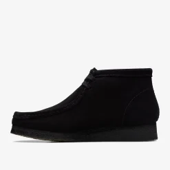 Clarks Wallabee Boot Black Suede Store
