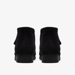 Clarks Wallabee Boot Black Suede Store